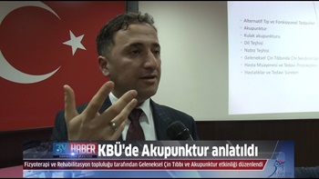 Karabük Üniversitesinde Geleneksel Çin Tıbbı ve Akupunktur konferansına katıldık